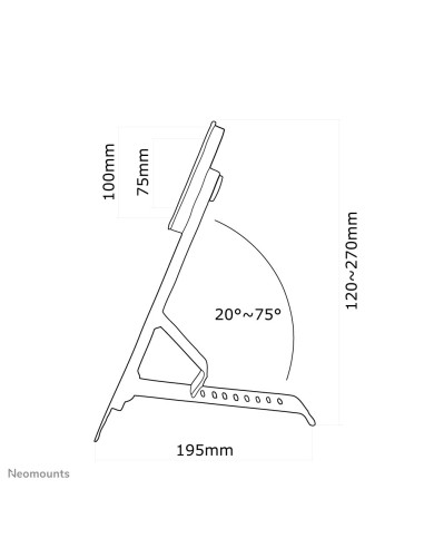 Neomounts by Newstar Supporto da scrivania per monitor