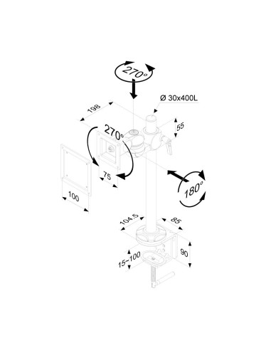 Neomounts by Newstar Supporto da scrivania per monitor