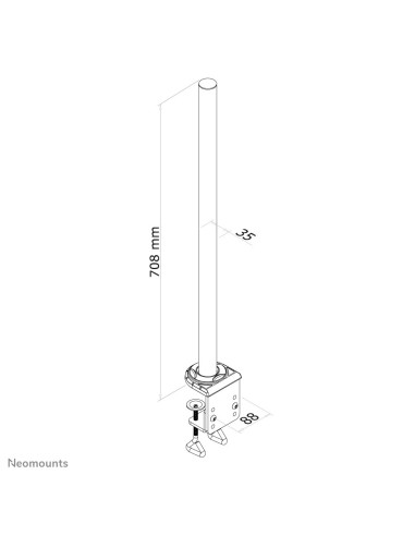 Neomounts by Newstar Tubo telescopico da scrivania