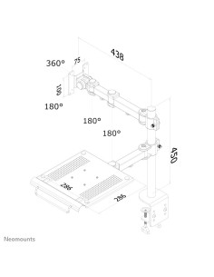 Neomounts by Newstar Supporto da scrivania per monitor e notebook 2