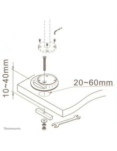 Neomounts by Newstar Piastra di montaggio per boccola 2
