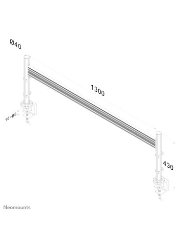 Neomounts by Newstar Barra portastrumenti per monitor