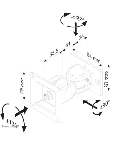 Neomounts by Newstar Supporto per barra portastrumenti per monitor