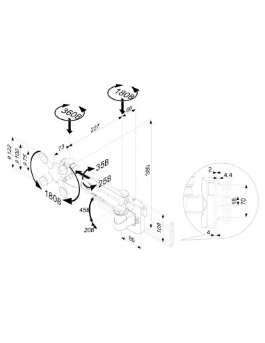 Neomounts by Newstar Supporto per barra portastrumenti per monitor