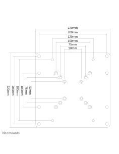 Neomounts by Newstar Piastra di conversione VESA 2