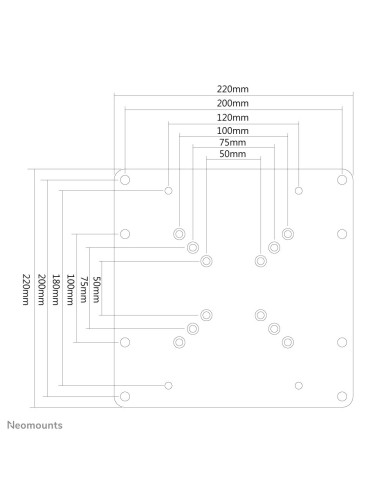 Neomounts by Newstar Piastra di conversione VESA
