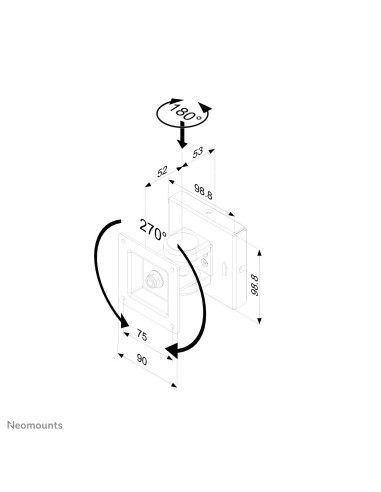 Neomounts by Newstar Supporto a parete per monitor TV