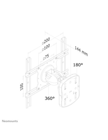 Neomounts by Newstar Supporto a parete per monitor TV