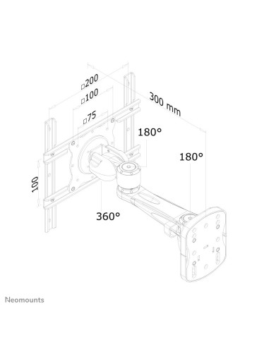 Neomounts by Newstar Supporto a parete per monitor TV