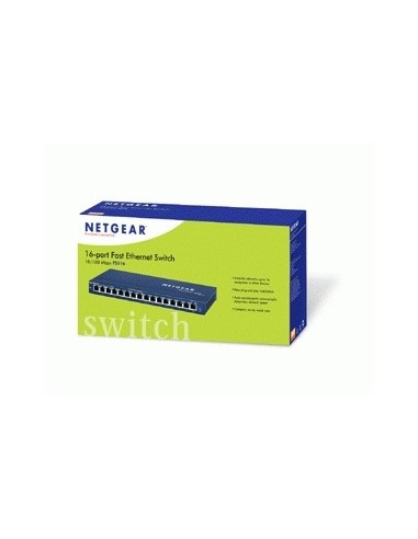 Netgear ProSafe 16 port 10 100 desktop switch Non gestito