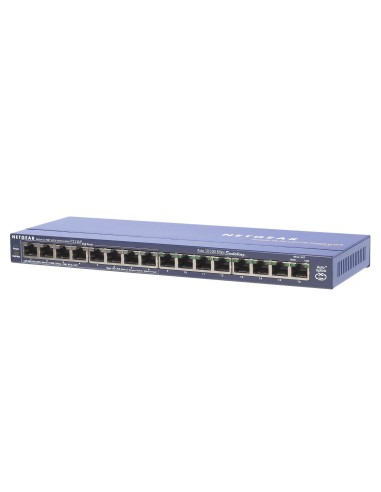 Netgear FS116PEU switch di rete Fast Ethernet (10 100) Supporto Power over Ethernet (PoE)