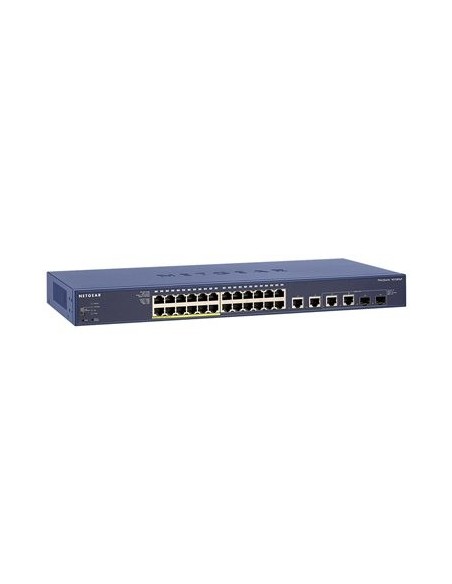 Netgear FS728TLP-100EUS switch di rete Gestito L2 Fast Ethernet (10 100) Supporto Power over Ethernet (PoE) Nero