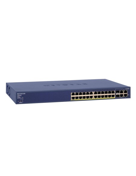 Netgear FS728TP-100EUS switch di rete Gestito Fast Ethernet (10 100) Supporto Power over Ethernet (PoE) Blu