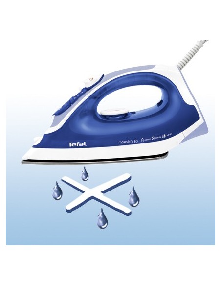Tefal Maestro FV3780 ferro da stiro Ferro a vapore Teflon soleplate 2200 W Blu