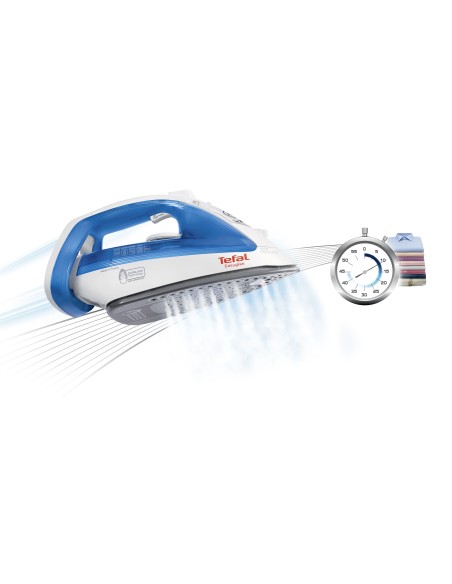 Tefal EasyGliss FV3920 ferro da stiro Ferro da stiro a secco e a vapore Durilium 2300 W Blu, Bianco