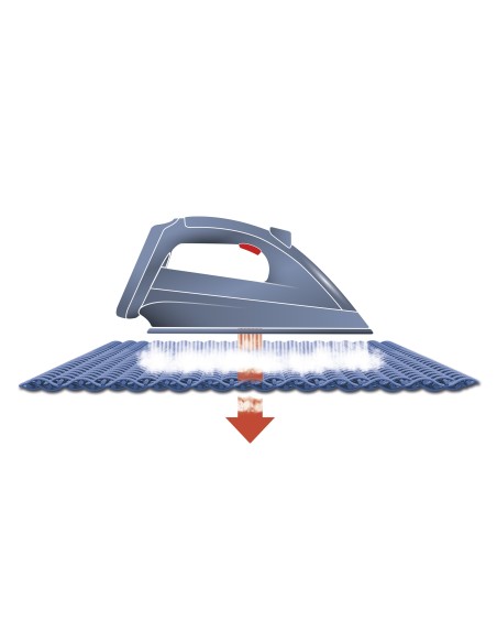 Tefal EasyGliss FV3920 ferro da stiro Ferro da stiro a secco e a vapore Durilium 2300 W Blu, Bianco