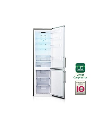 LG GBB530NSCXE frigorifero con congelatore Libera installazione 345 L Platino, Acciaio inossidabile