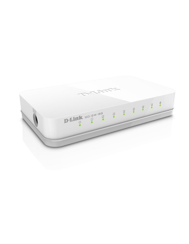 D-Link GO-SW-8G switch di rete Non gestito Bianco