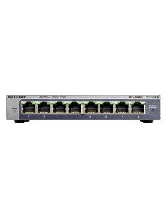 NETGEAR GS108E Gestito Gigabit Ethernet (10 100 1000) Nero 2
