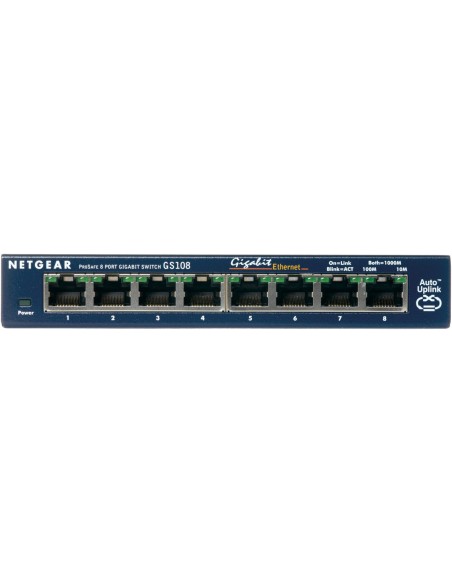 NETGEAR ProSafe 8-Port Gigabit Desktop Switch Non gestito Gigabit Ethernet (10 100 1000) Blu