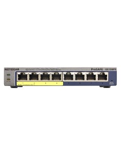 NETGEAR GS108PE Gestito Gigabit Ethernet (10 100 1000) Supporto Power over Ethernet (PoE) Nero