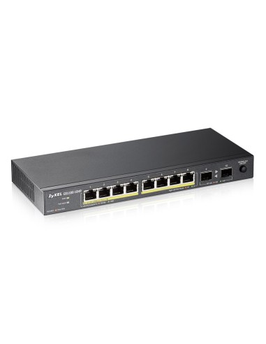 Zyxel GS1100-10HP Non gestito Gigabit Ethernet (10 100 1000) Supporto Power over Ethernet (PoE) 1U Nero
