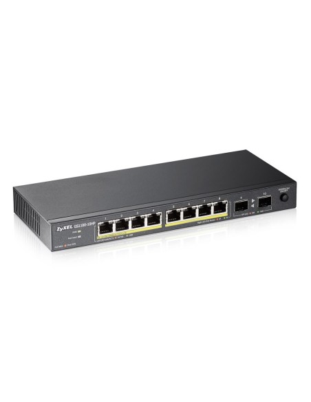 Zyxel GS1100-10HP Non gestito Gigabit Ethernet (10 100 1000) Supporto Power over Ethernet (PoE) 1U Nero