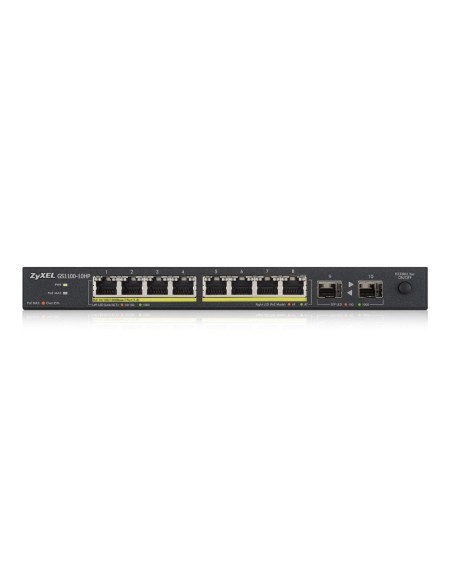 Zyxel GS1100-10HP Non gestito Gigabit Ethernet (10 100 1000) Supporto Power over Ethernet (PoE) 1U Nero
