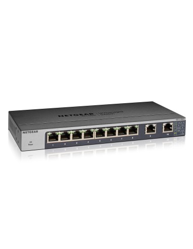 Netgear GS110MX Non gestito 10G Ethernet (100 1000 10000) Nero