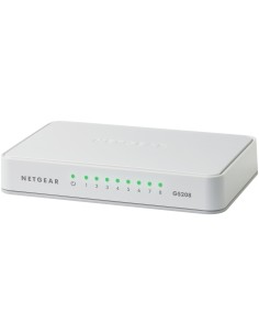NETGEAR GS208 Non gestito Gigabit Ethernet (10 100 1000) Bianco