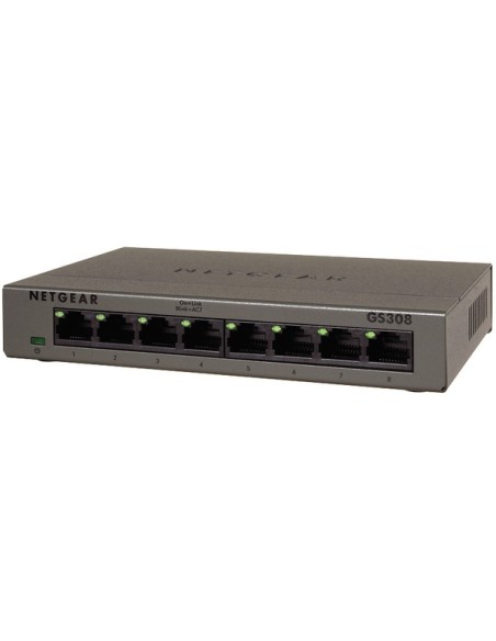 NETGEAR GS308 Non gestito Gigabit Ethernet (10 100 1000) Grigio