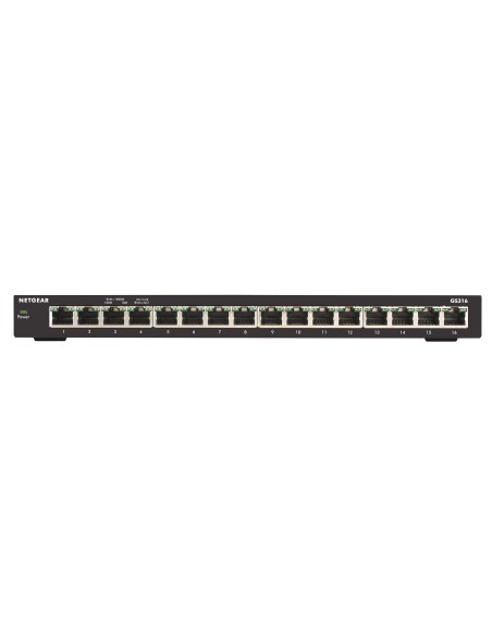 NETGEAR GS316 Non gestito Gigabit Ethernet (10 100 1000) Nero
