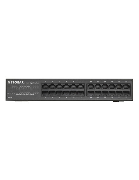 Netgear GS324 Non gestito Gigabit Ethernet (10 100 1000) 1U Nero