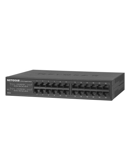 Netgear GS324 Non gestito Gigabit Ethernet (10 100 1000) 1U Nero