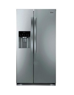 LG GSL325PZCV frigorifero side-by-side Libera installazione 498 L Grigio, Acciaio inossidabile