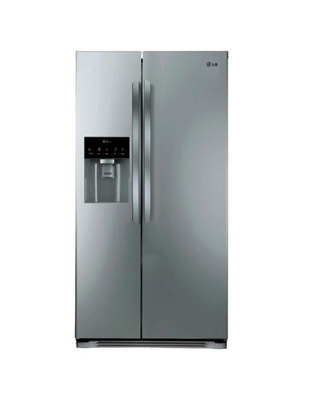 LG GSL325PZCV frigorifero side-by-side Libera installazione 498 L Grigio, Acciaio inossidabile