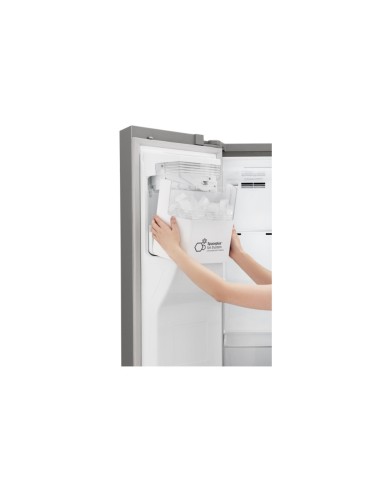 LG GSL760PZXV frigorifero side-by-side Libera installazione 601 L F Acciaio inossidabile