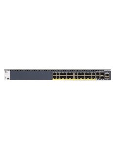 Netgear M4300-28G-PoE+ Gestito L2 L3 L4 10G Ethernet (100 1000 10000) Supporto Power over Ethernet (PoE) 1U Nero