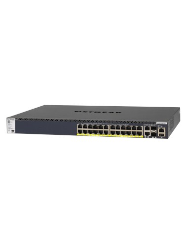 Netgear M4300-28G-PoE+ Gestito L2 L3 L4 10G Ethernet (100 1000 10000) Supporto Power over Ethernet (PoE) 1U Nero