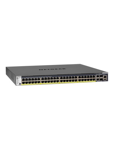 Netgear M4300-52G-PoE+ 550W PSU Gestito L2 L3 L4 Gigabit Ethernet (10 100 1000) Supporto Power over Ethernet (PoE) 1U Nero