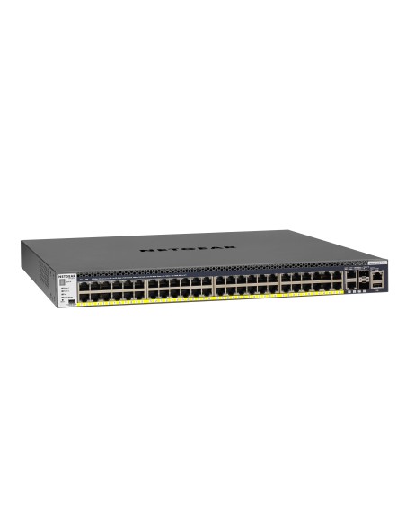 Netgear M4300-52G-PoE+ 550W PSU Gestito L2 L3 L4 Gigabit Ethernet (10 100 1000) Supporto Power over Ethernet (PoE) 1U Nero