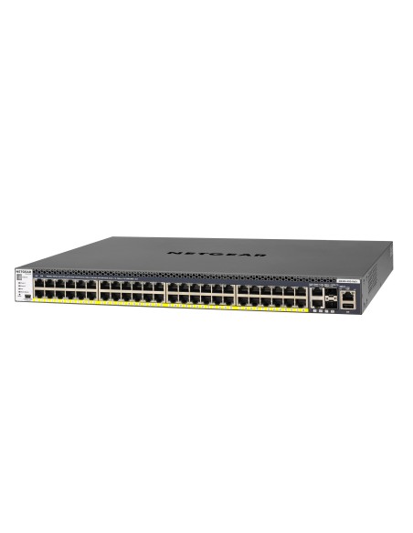 Netgear M4300-52G-PoE+ 550W PSU Gestito L2 L3 L4 Gigabit Ethernet (10 100 1000) Supporto Power over Ethernet (PoE) 1U Nero