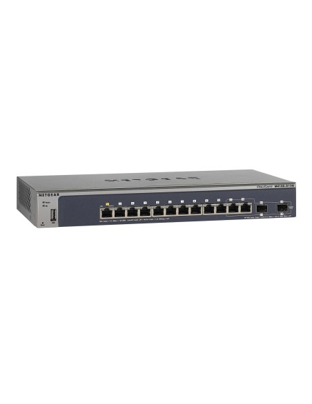 Netgear M4100-D12G Gestito L2+ Gigabit Ethernet (10 100 1000) Blu, Grigio