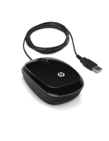 HP Mouse cablato nero luminoso X1200