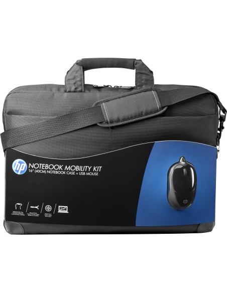 HP Kit mobilità mouse USB e custodia