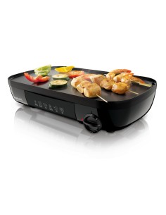 Philips Daily Collection Grill da tavolo, piastra doppia, 1500 W, piastra scanalata liscia