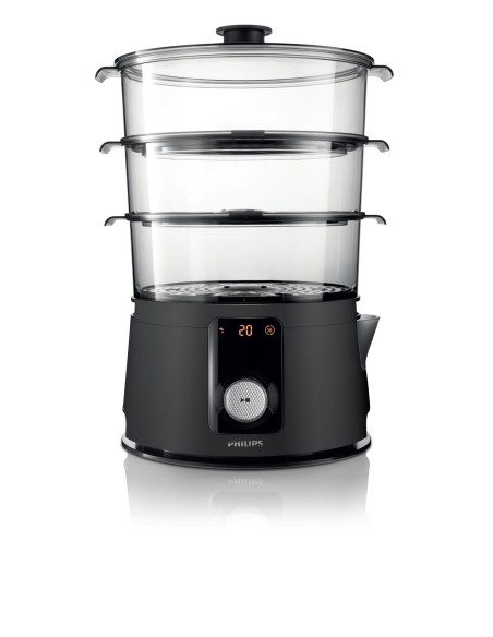 Philips Avance Collection Vaporiera da 900 W, 9 l, timer digitale, turbo riscaldamento