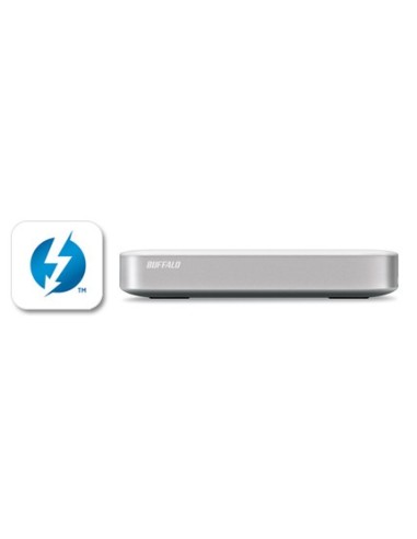 Buffalo MiniStation Thunderbolt 2.0TB disco rigido esterno 2000 GB Argento, Bianco