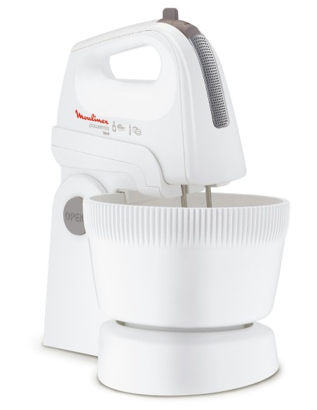 Moulinex HM6151 Powermix Sbattitore con Recipiente Inclinato a Rotazione Automatica