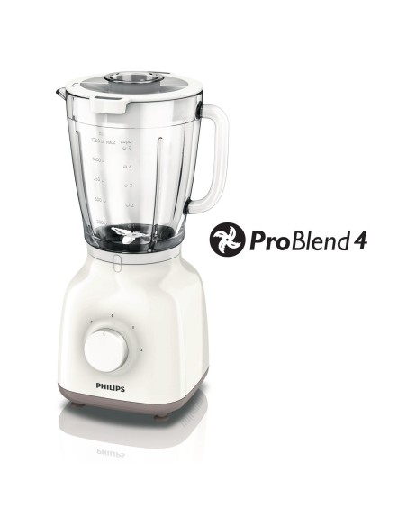Philips Daily Collection Frull. da 400 W, vaso in vetro 1,5 l, 2 vel. e funz. pulse